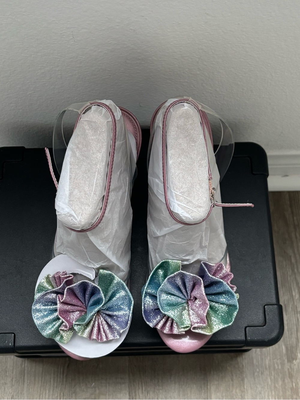 Marc Fisher Geavie Light Pink Pastel Ruffle Heels
